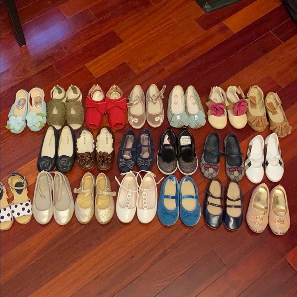 19 pairs of shoes